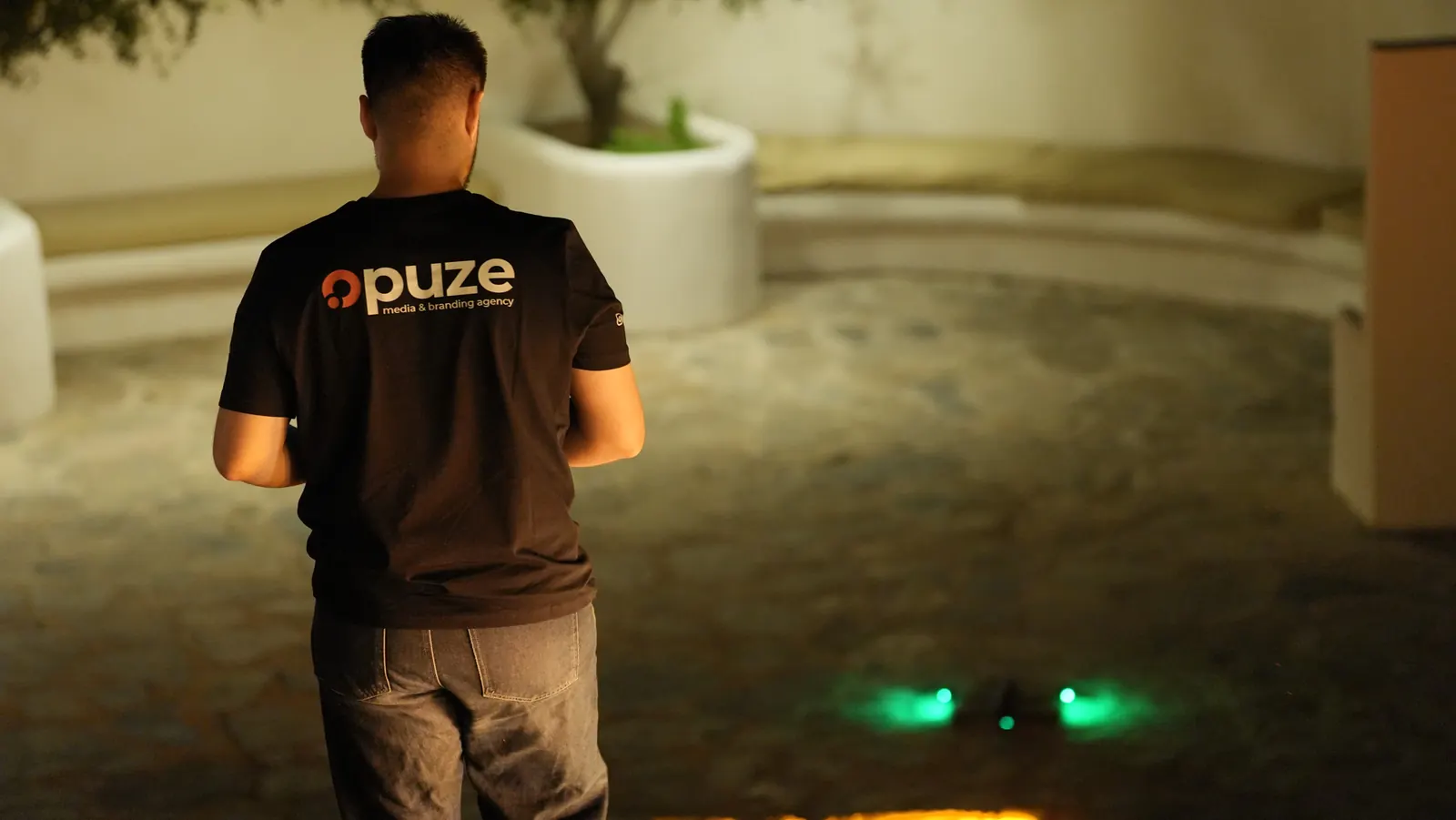 Opuze ekibi Bodrum'da drone çekimi sırasında